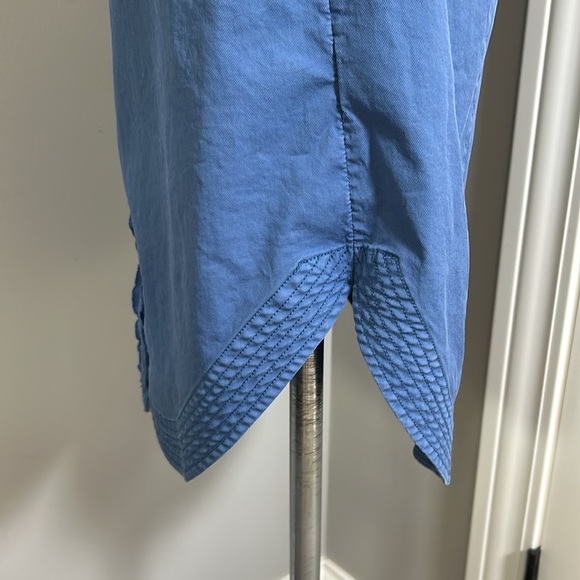 Anthropologie Pilcro Collared Shirt Dress Denim Medium Blue Sz 6 - Picture 3 of 16